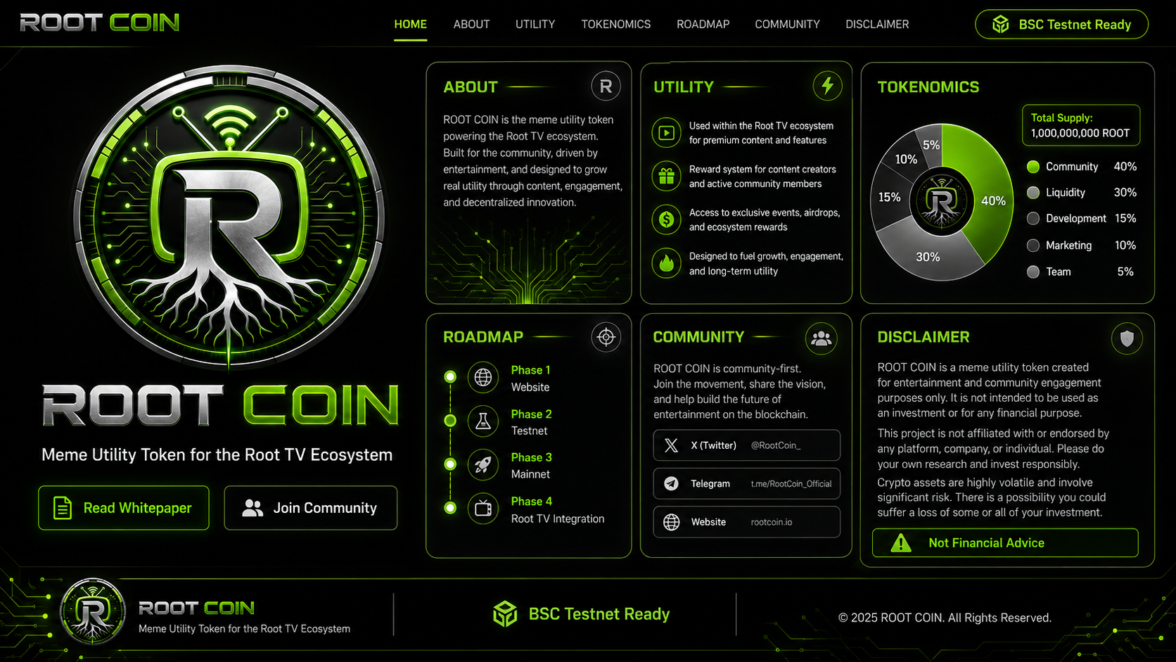 ROOT COIN Banner